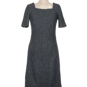 Brooks Brothers fitted sheath wool blend dress dark grey herringbone size 6 NWOT